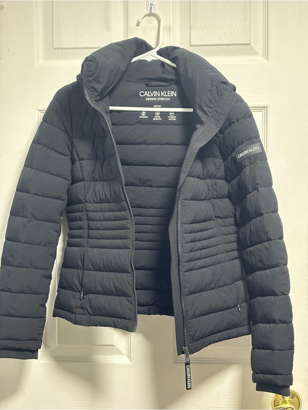 Calvin Klein Black Quilted Slim Puffer Jacket